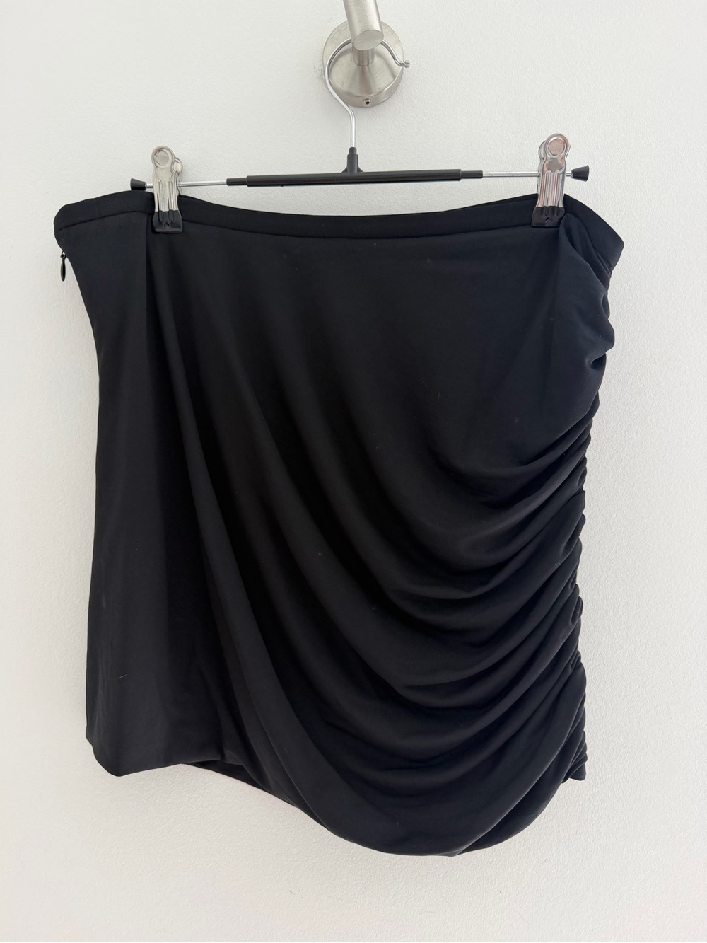 Barbara Bui Black Ruched low rise Mini Skirt